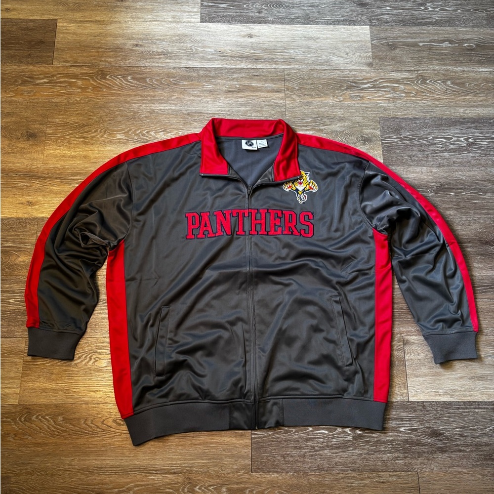 NHL Panthers Black and Red Bomber Jacket